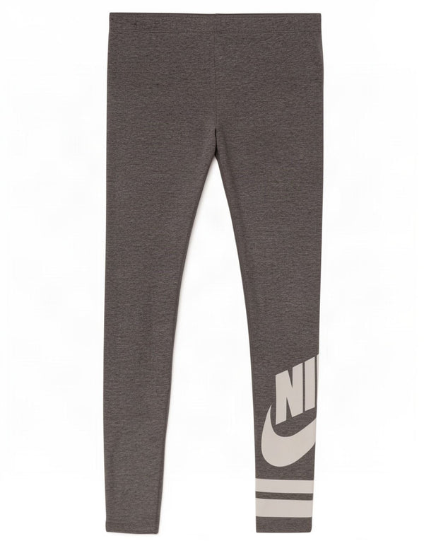 Nike Grafik-Leggings für Mädchen, 12–13 Jahre, Größe L, Grau, Sport