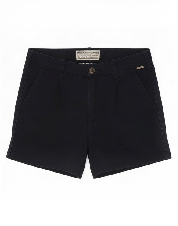 Diesel Damen Chinoshorts W26 Small Marineblaue Baumwolle