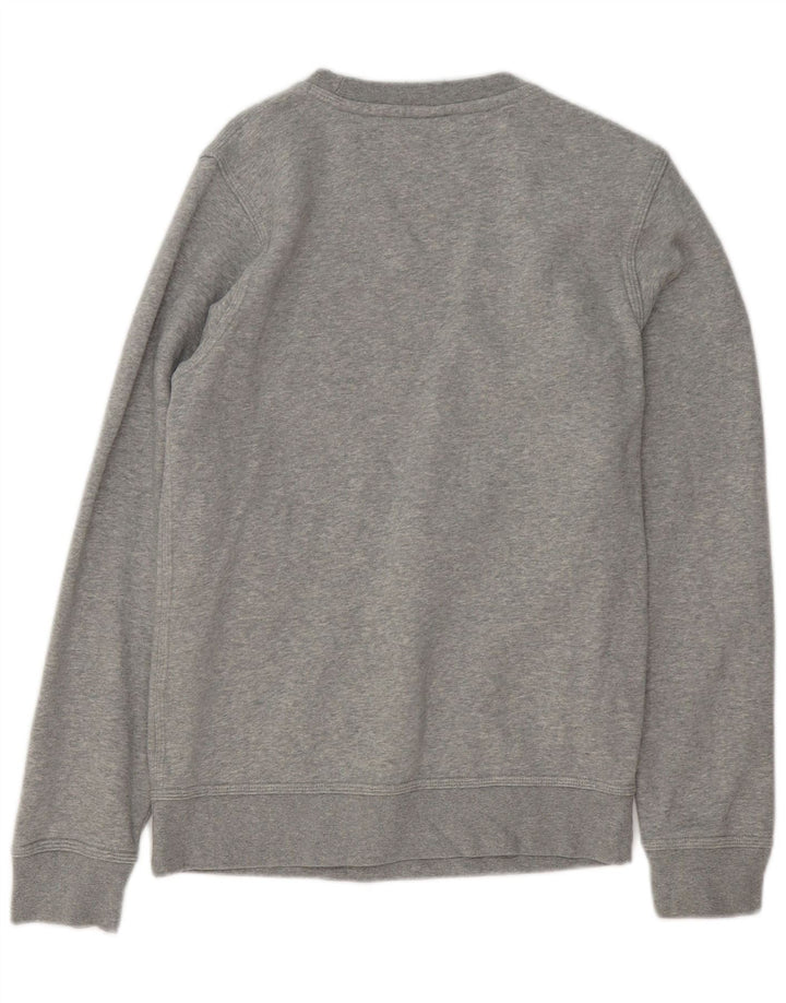 Nike Herren-Sweatshirt-Pullover, klein, grau gefleckte Baumwolle