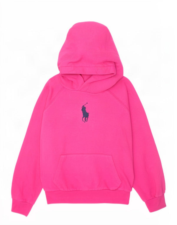 Polo Ralph Lauren Mädchen-Kapuzenpullover, 5–6 Jahre, rosa Baumwolle