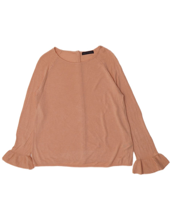 Marks & Spencer Damen-Pullover mit U-Boot-Ausschnitt, UK 12, Mittelrosa, Acryl