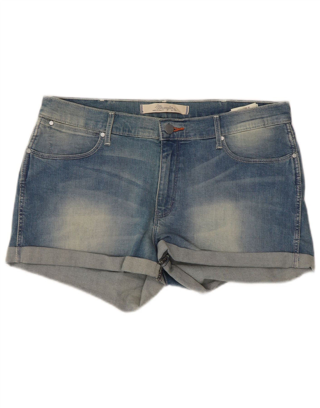 Wrangler Damen Jeansshorts W32 Große blaue Baumwolle