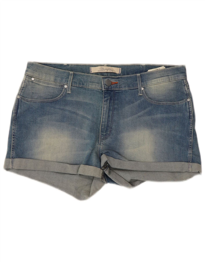 Wrangler Damen Jeansshorts W32 Große blaue Baumwolle