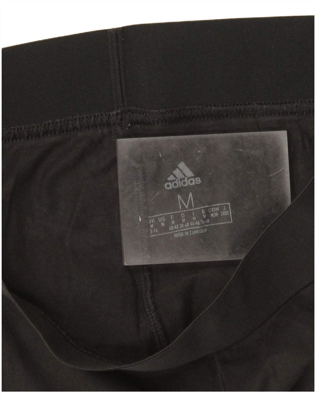 Adidas Damen Leggings UK 12/14 Medium Schwarz