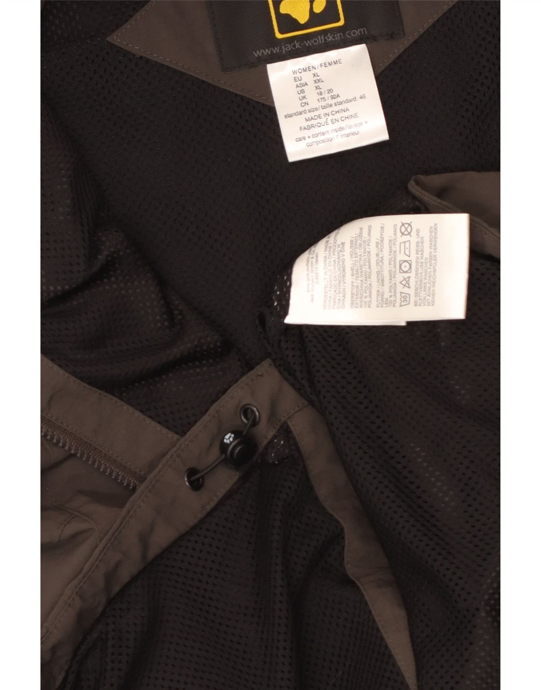 JACK WOLFSKIN Damen ärmellose Trainingsoberjacke UK 18/20 XL Grau