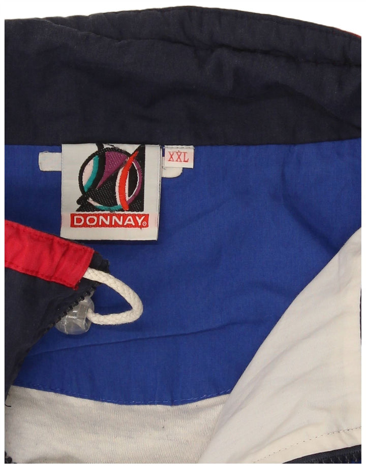 Donnay Herren-Trainingsanzugoberteil, Jacke, 2XL, Blau, Farbblock