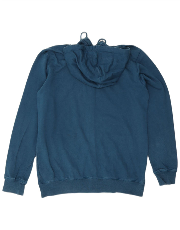 Asics Herren-Kapuzenpullover mit Reißverschluss, groß, marineblaue Baumwolle