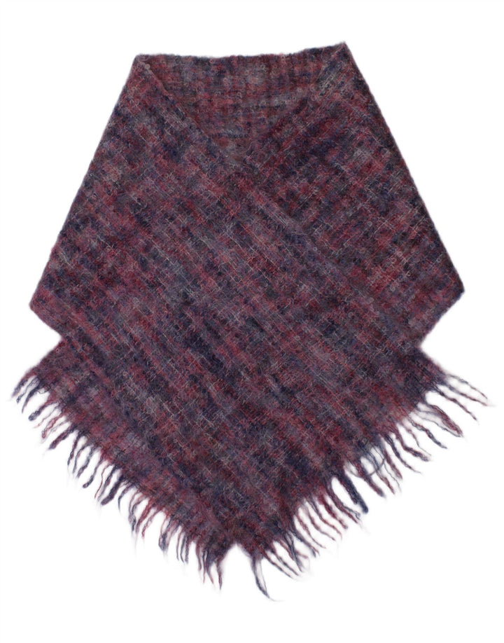 Vintage Damen Rechteckiger Schal Einheitsgröße Mehrfarbig kariert