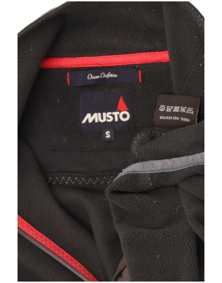 Musto Herren Fleecejacke UK 36 Small Schwarz Polyester