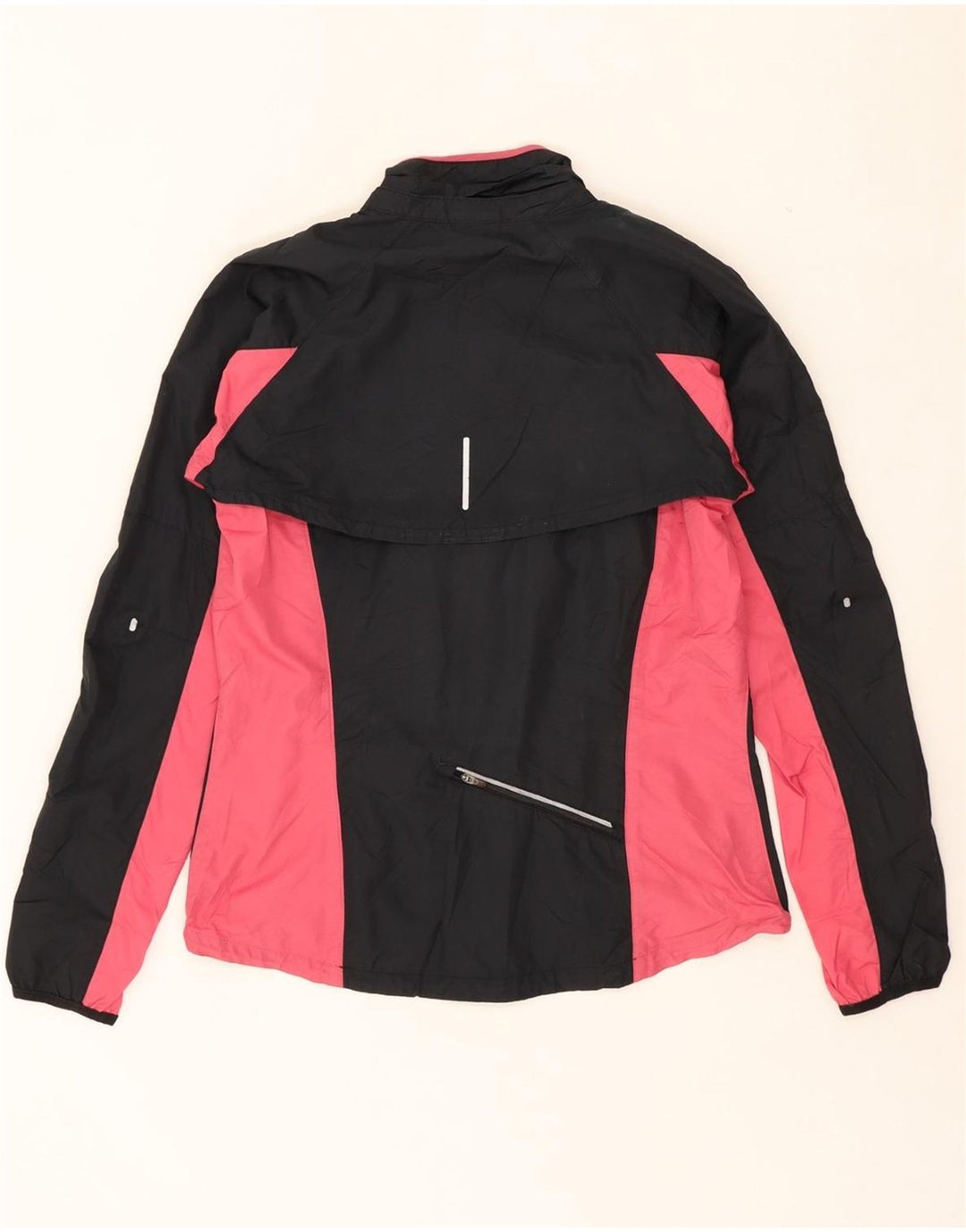 NIKE Womens Storm-Fit Rain Jacket UK 12 Medium Black Colourblock Polyester Vintage Nike and Second-Hand Nike from Messina Hembry 