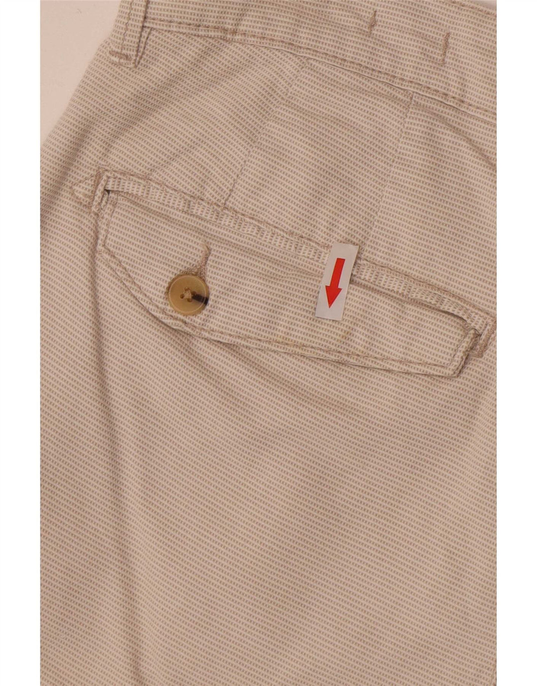 Zara Herren Sunset Chino Shorts EU 40 Medium W31 Off White Check