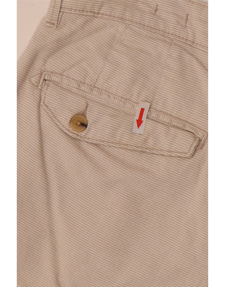 Zara Herren Sunset Chino Shorts EU 40 Medium W31 Off White Check