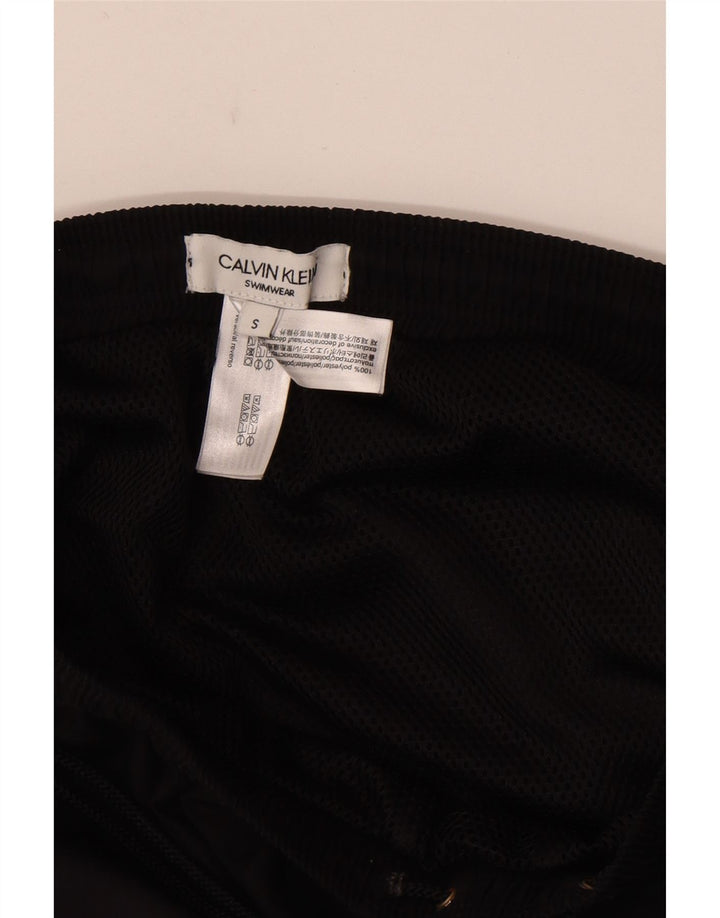 Calvin Klein Herren-Badeshorts mit Grafik, Größe S, Schwarz, Farbblock