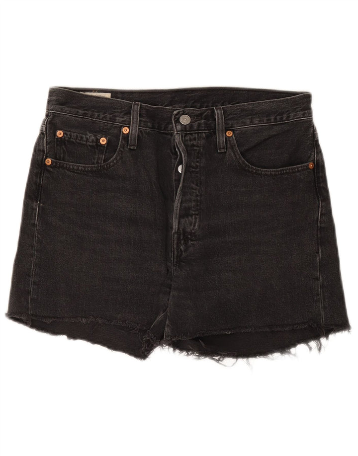 Levi's Damen 501 Denim Shorts W28 Mittelschwarze Baumwolle