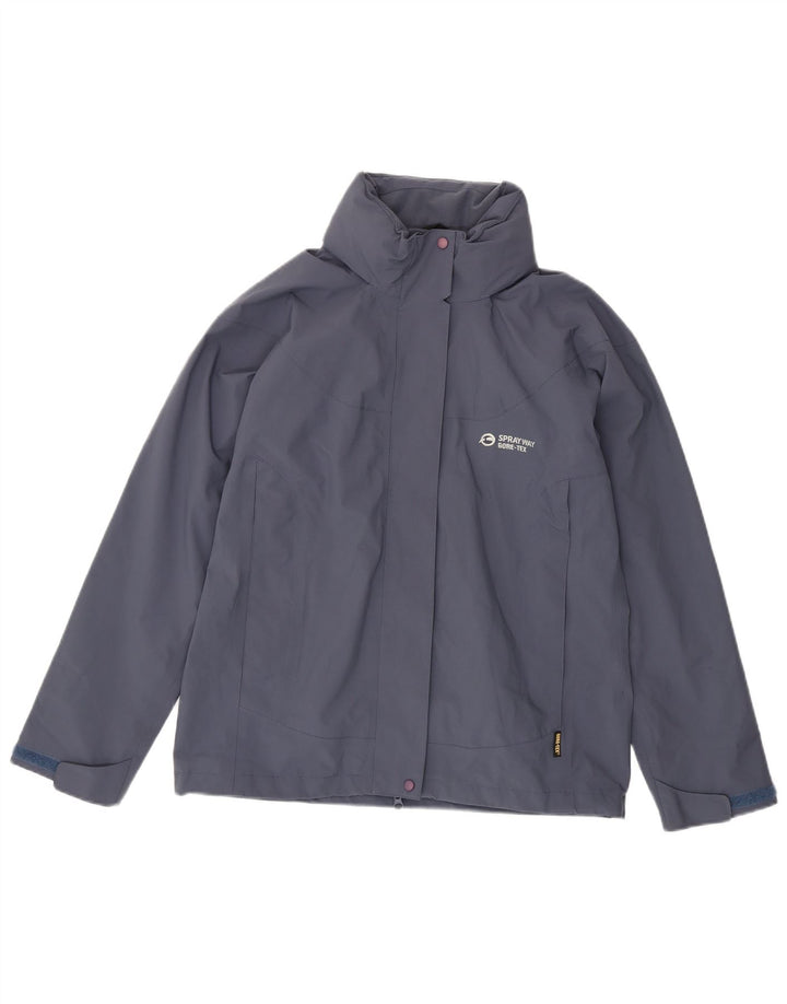 Sprayway Damen-Regenjacke mit Kapuze, UK 14, Mittelblau, Polyester