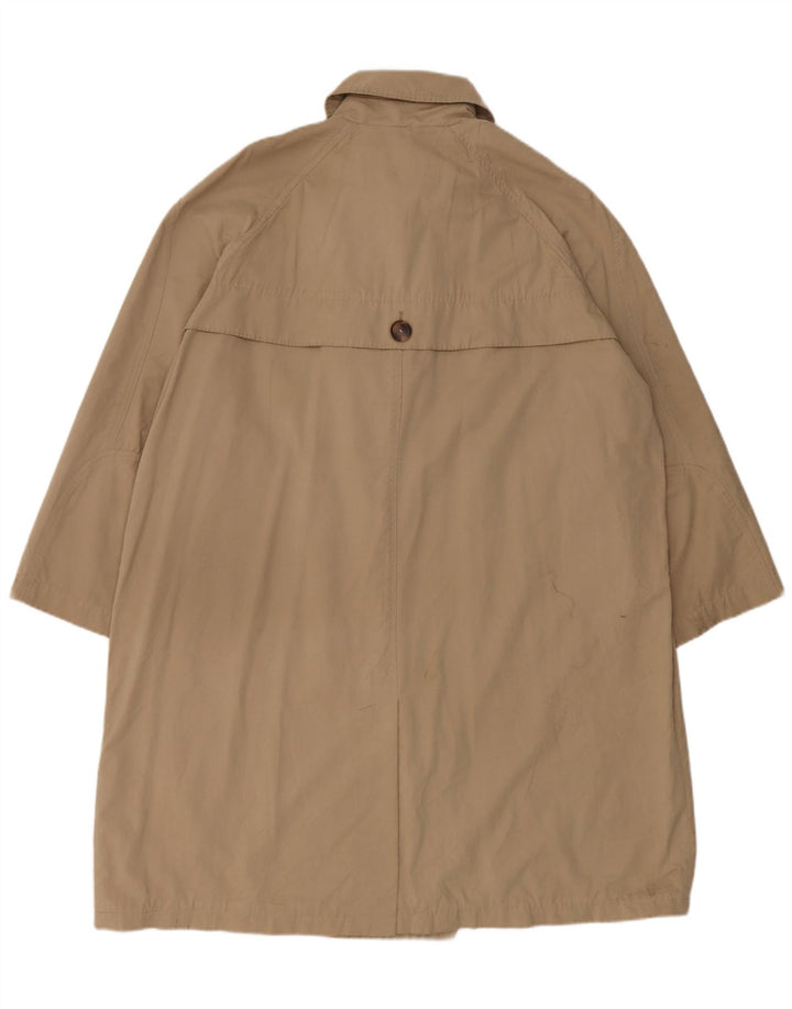 Zara Damen Übergroßer Trenchcoat UK 10 Small Beige Polyester