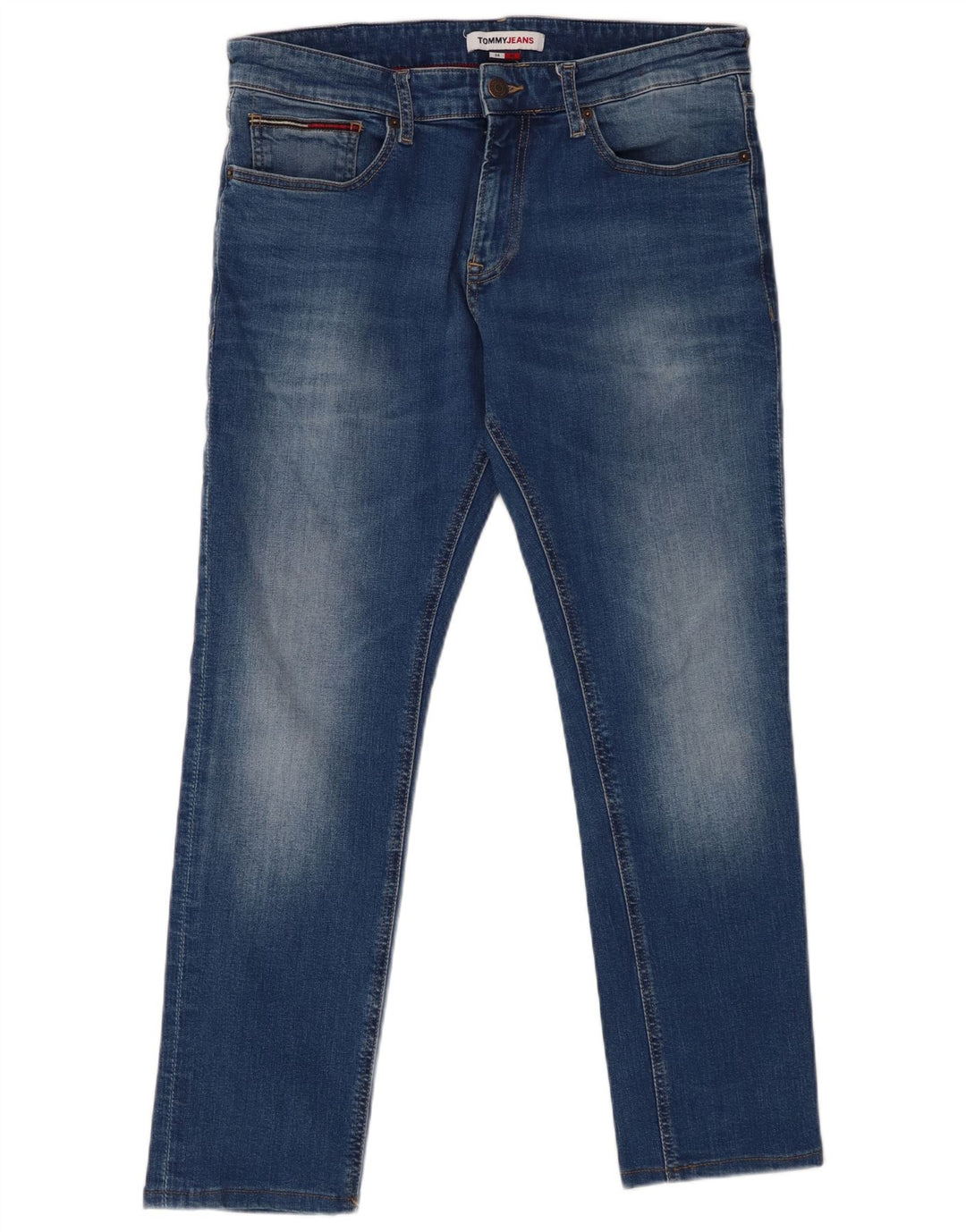 TOMMY HILFIGER Herren Scanton Slim Jeans W34 L27 Blaue Baumwolle