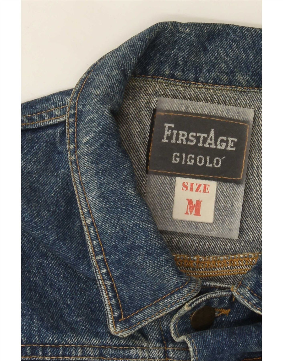 Vintage Damen Jeansjacke UK 14 Mittelblaue Baumwolle