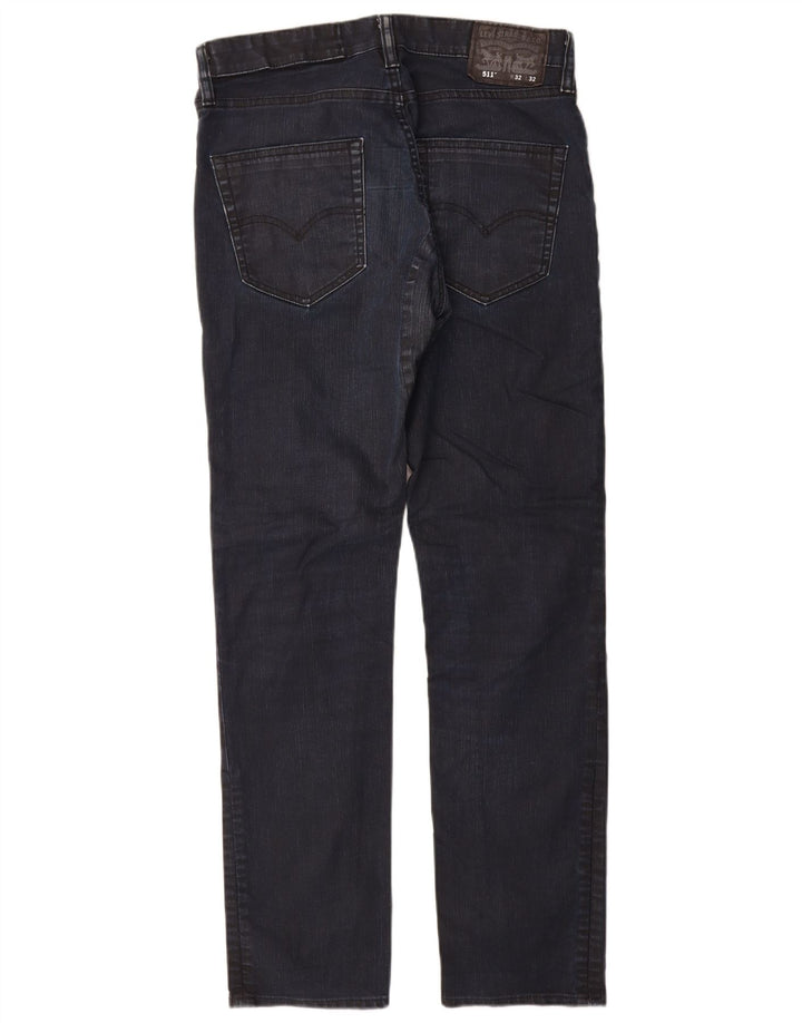 Levi's Herren 511 Slim Jeans W32 L32 Marineblau Baumwolle