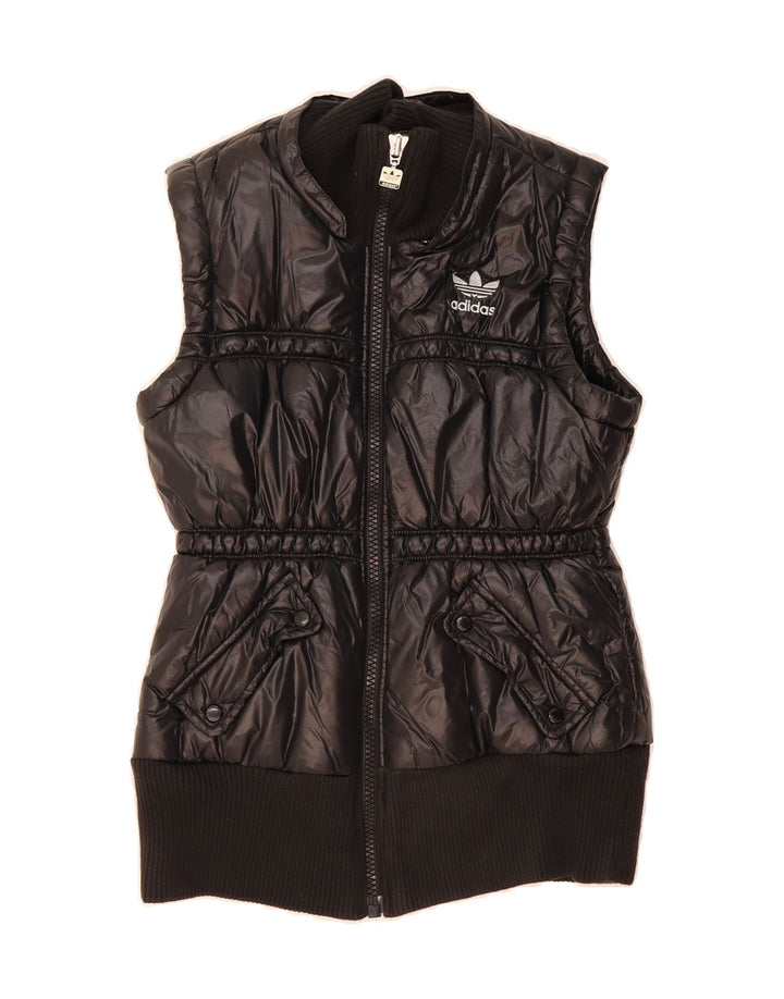 ADIDAS Womens Padded Gilet EU 36 Small Black Polyamide Vintage Adidas and Second-Hand Adidas from Messina Hembry 
