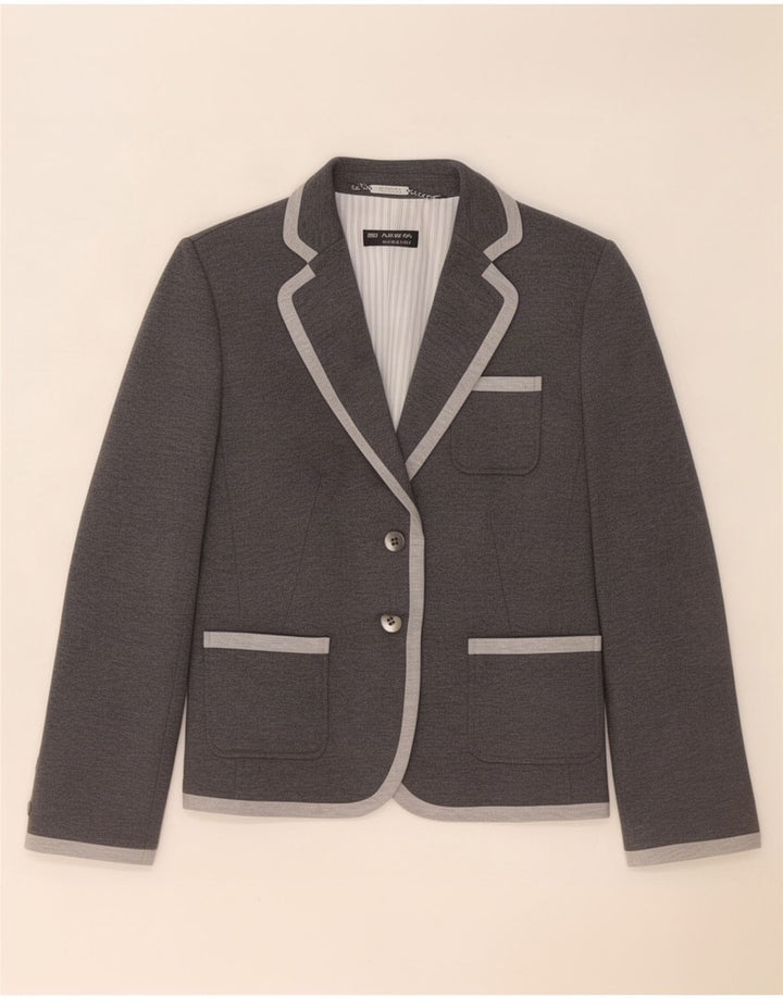 Marks & Spencer Damen Autograph 2 Button Blazer Jacke UK 14 Large Grau