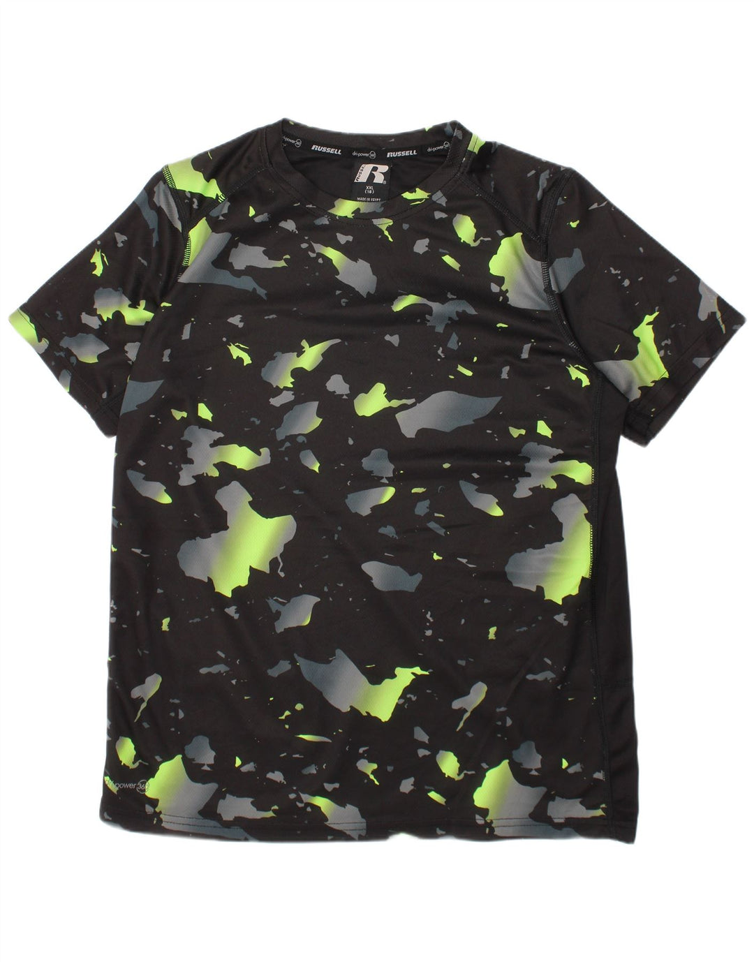 RUSSELL ATHLETIC Jungen Dri-Power T-Shirt Top 15–16 Jahre 2XL Schwarz