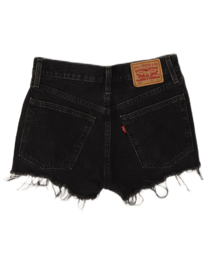 Levi's Damen 501 Denim Shorts W24 XS Graue Baumwolle