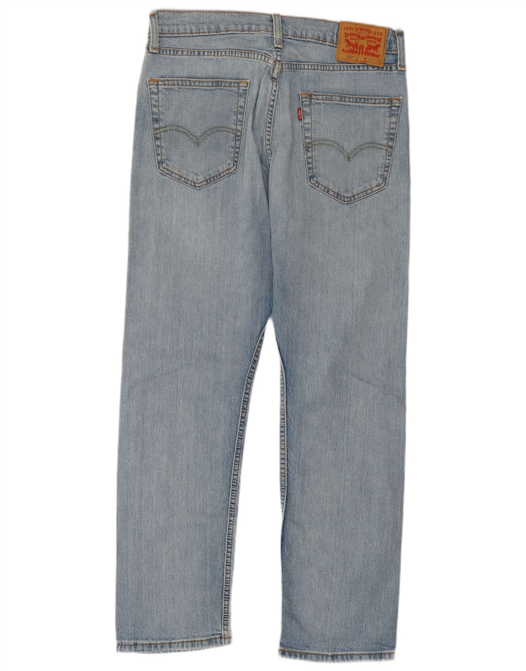 Levi's Damen 502 Straight Jeans W32 L27 Blaue Baumwolle