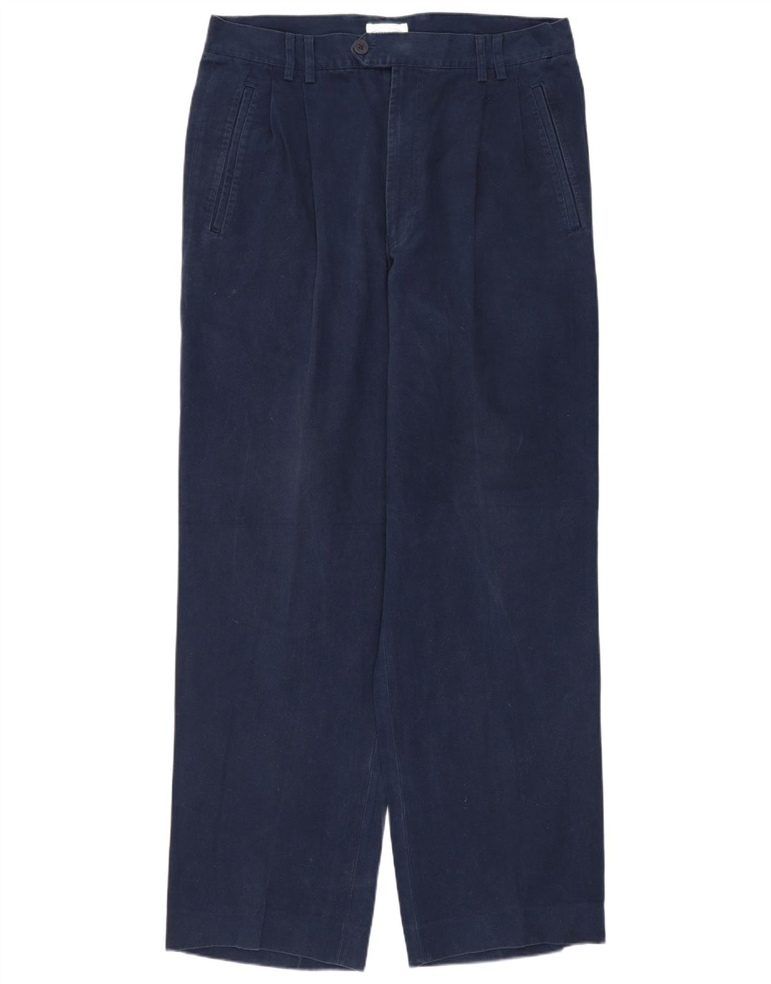 MISSONI Herren-Anzughose mit Klammern, IT 48, mittelgroß, W30 L30, marineblaue Baumwolle