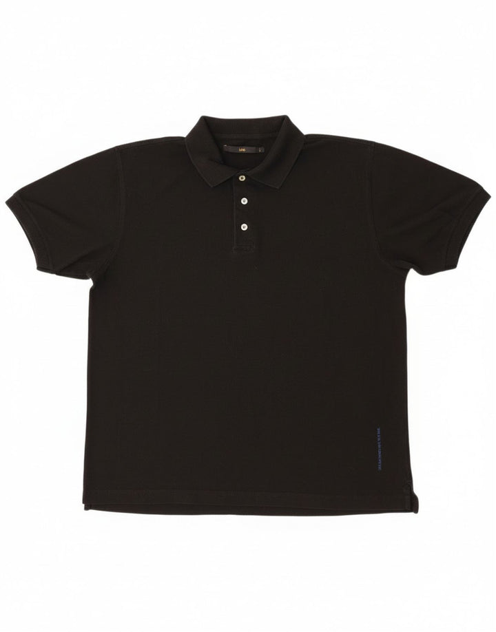 Lee Herren Poloshirt 2XL Schwarz Baumwolle