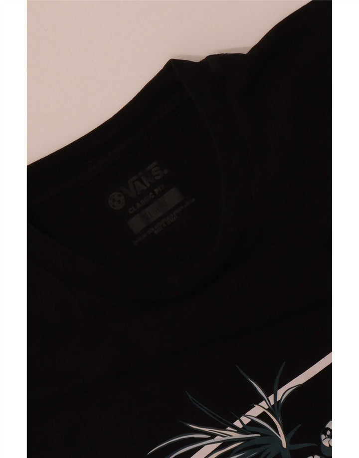 Vans Herren-T-Shirt mit klassischer Passform, mittelschwarzer Baumwolle