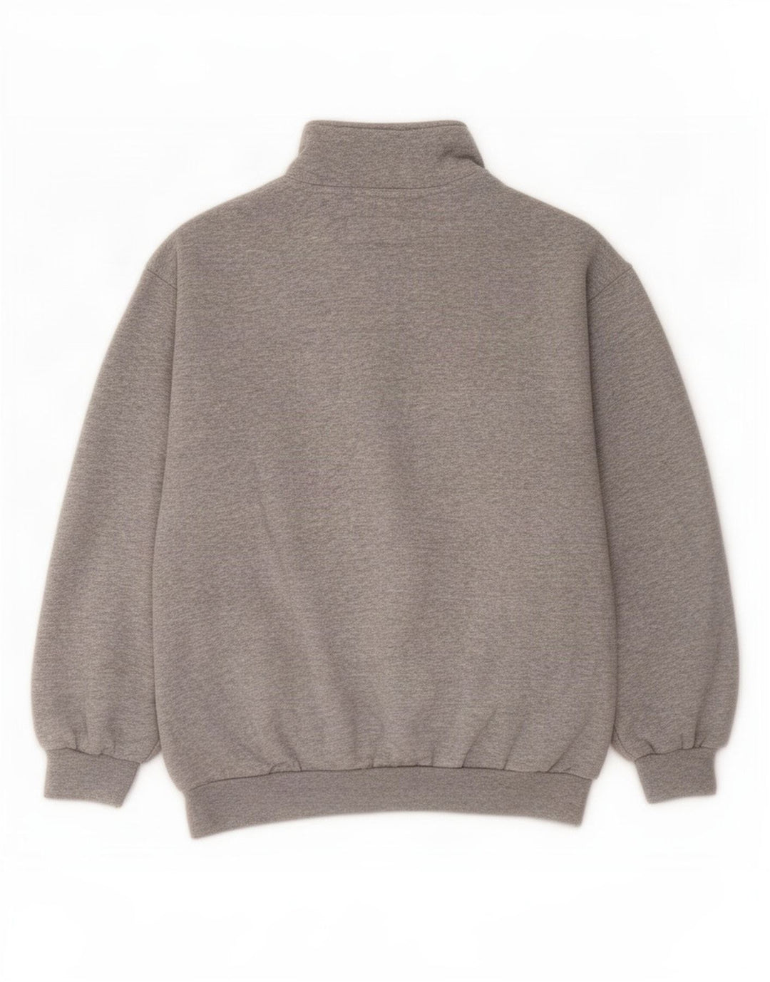 Diadora Herren-Sweatshirt mit grafischem Reißverschluss, Größe S, Grau, Baumwolle