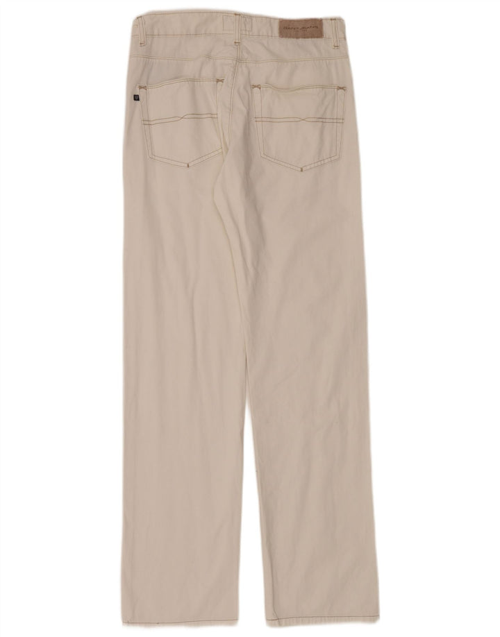 Gant Herren Straight Jeans W31 L33 Weiße Baumwolle