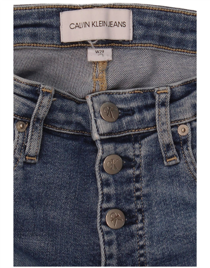 CALVIN KLEIN Damen Skinny Jeans W29 L28 Blau