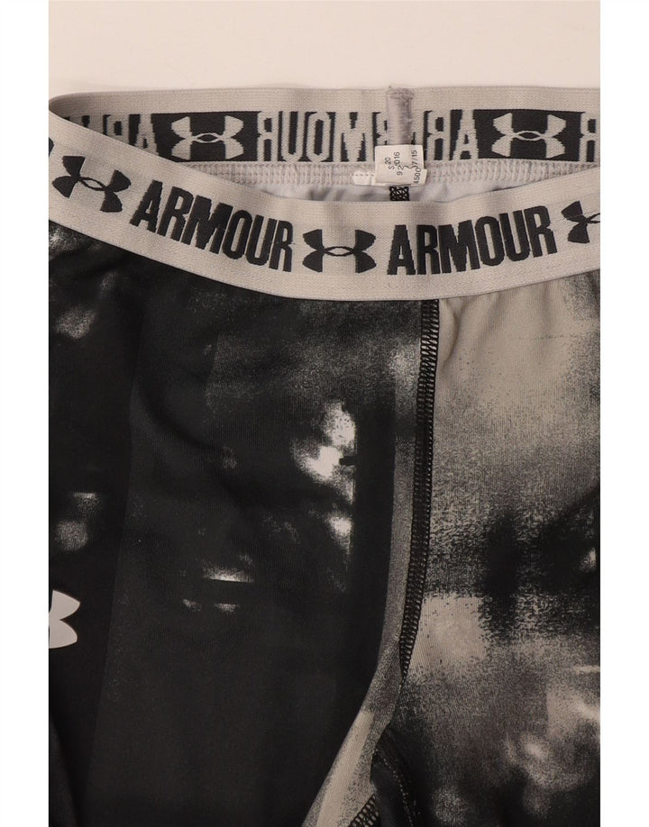 UNDER ARMOUR Capri-Leggings mit Grafik für Mädchen, 7–8 Jahre, Grau, Batikfärbung
