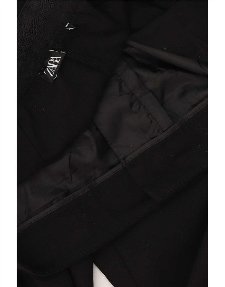 Zara Damen Gerade Freizeithose W34 L28 Schwarz