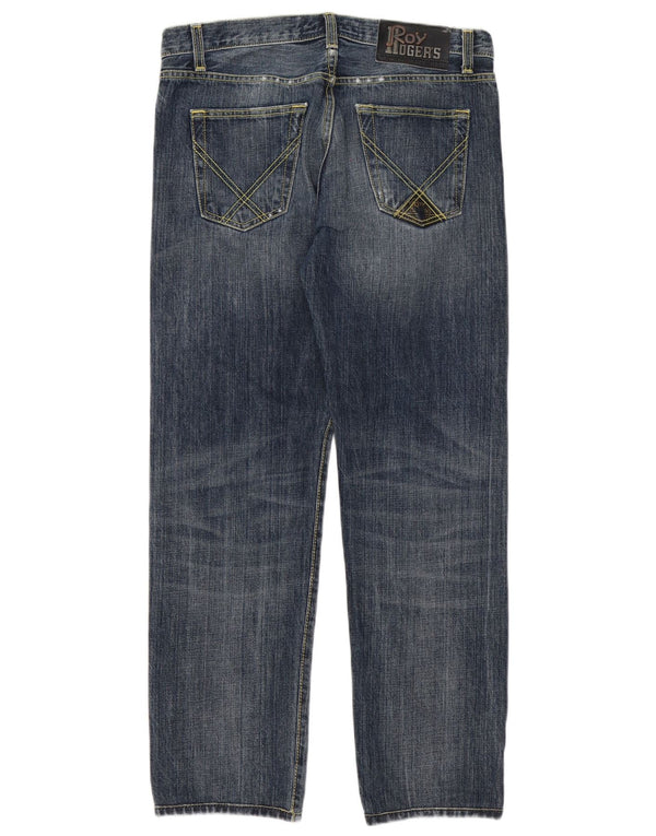Roy Rogers Herren Straight Jeans W31 L29 Marineblau Baumwolle