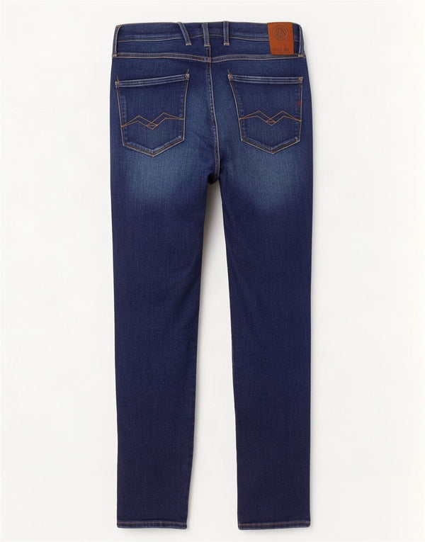 Replay Damen Anbass Slim Jeans W28 L30 Blaue Baumwolle