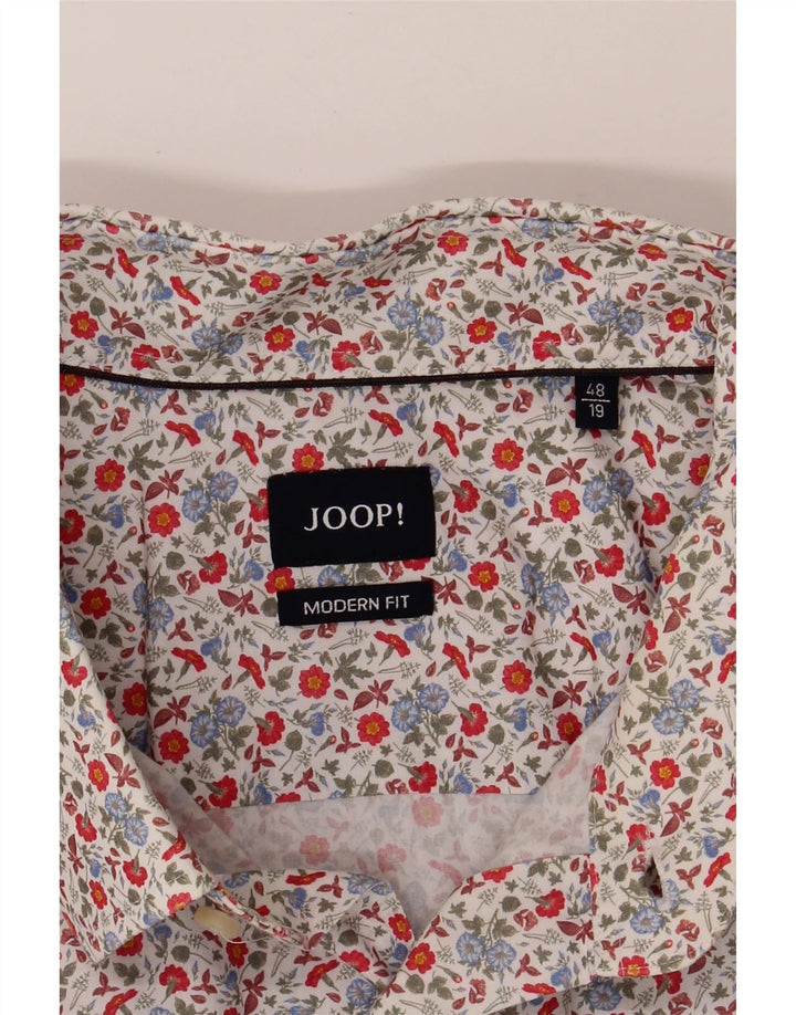 JOOP Mens Modern Fit Shirt Size 48 19 3XL Multicoloured Floral Vintage Joop and Second-Hand Joop from Messina Hembry 