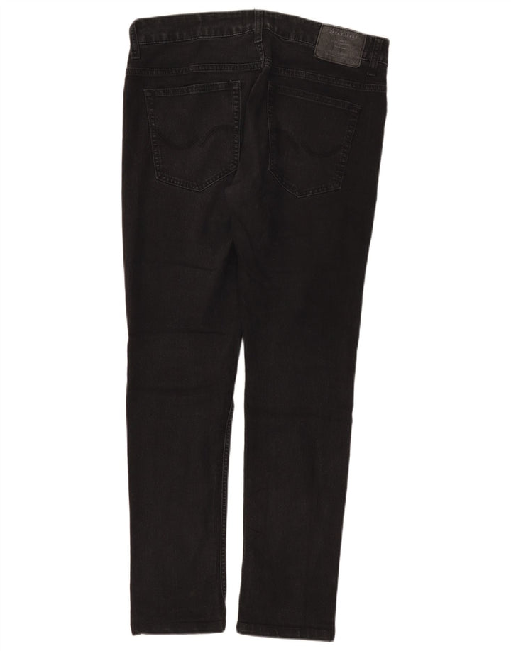 JACK & JONES Herren Slim Jeans W32 L32 Schwarz