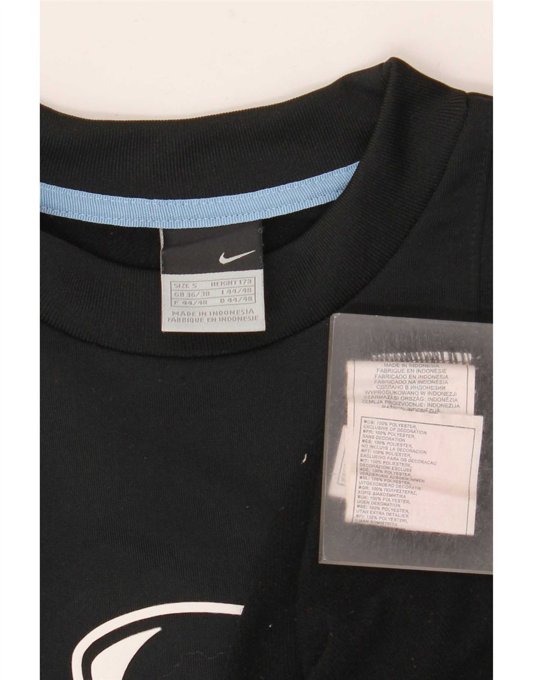 Nike Herren Sweatshirt Pullover UK 36/38 Small Schwarz Colourblock Polyester