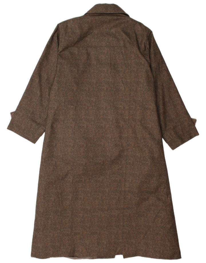Vintage Damen Mantel UK 14 Mittelbraun