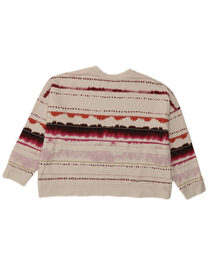 Whistle Damen-Sweatshirt in Übergröße, Gr. 14, Mittelweiß, geometrisch