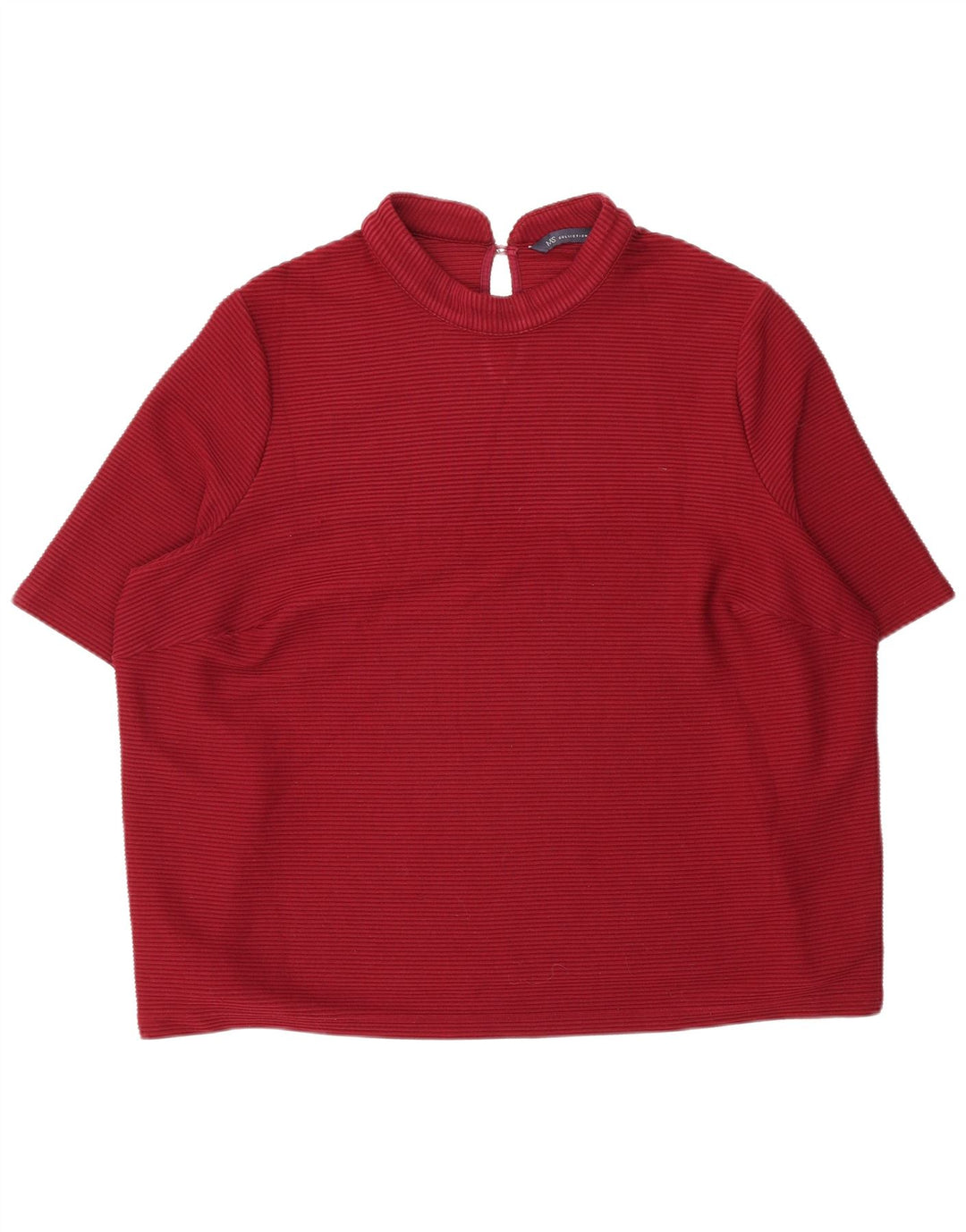 Marks & Spencer Damen Blusenoberteil UK 20 2XL Burgunderrot Polyester