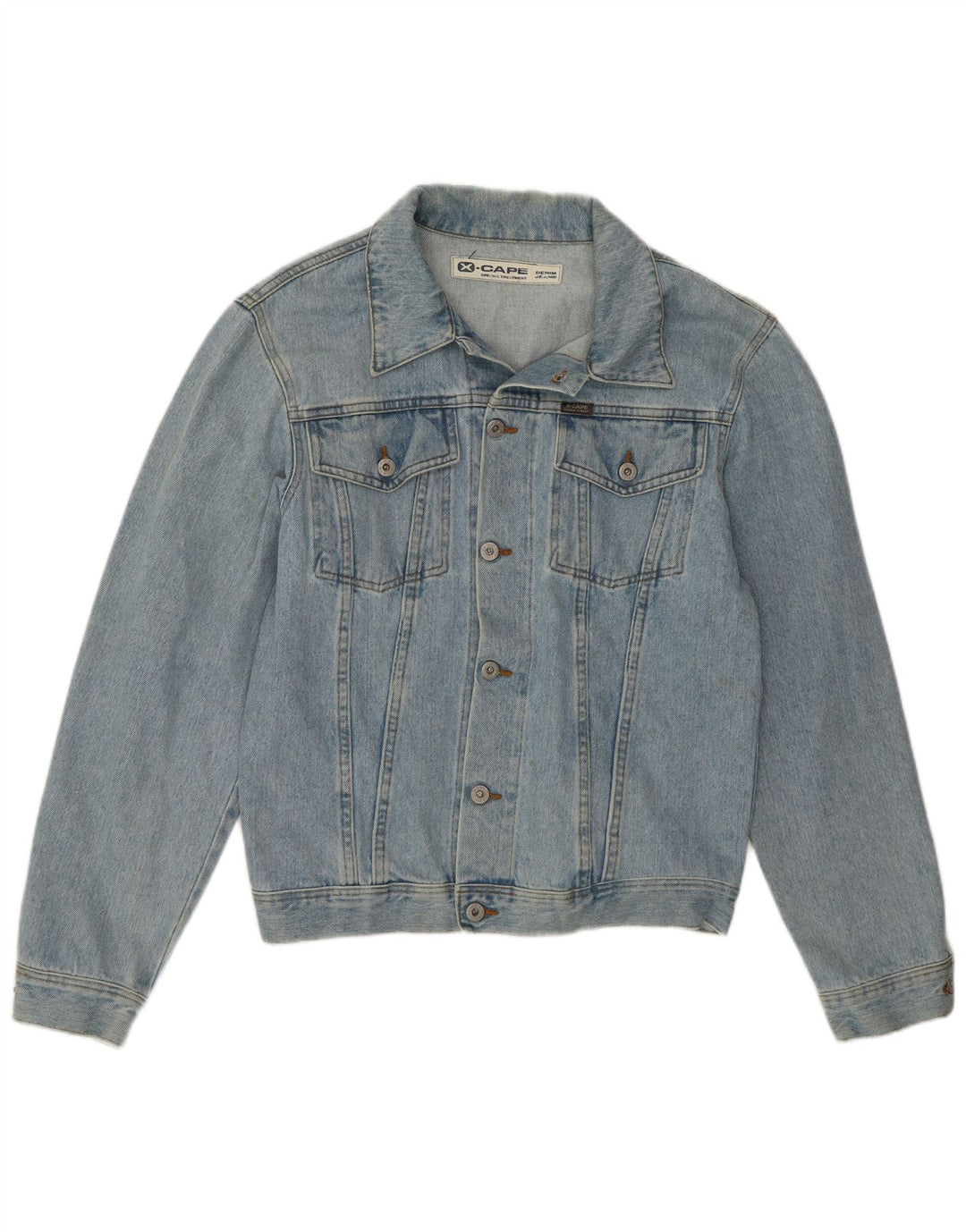 X-CAPE Womens Denim Jacket UK 18 XL Blue Cotton