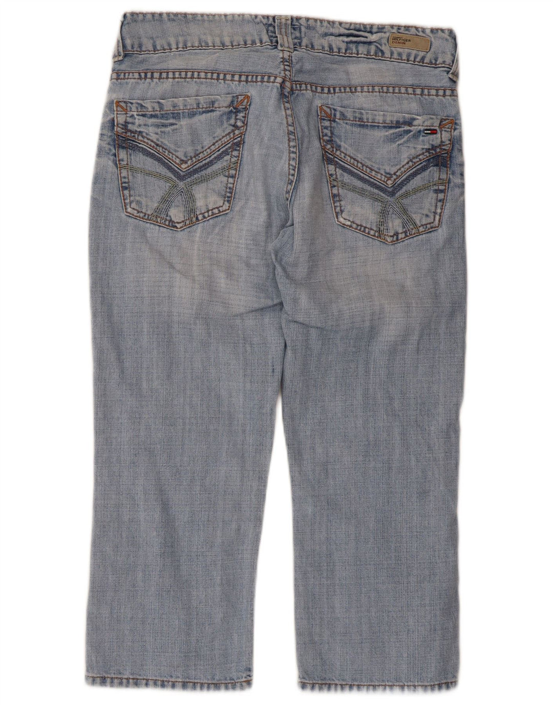 Tommy Hilfiger Damen Capri-Jeans W30 L21 Blaue Baumwolle