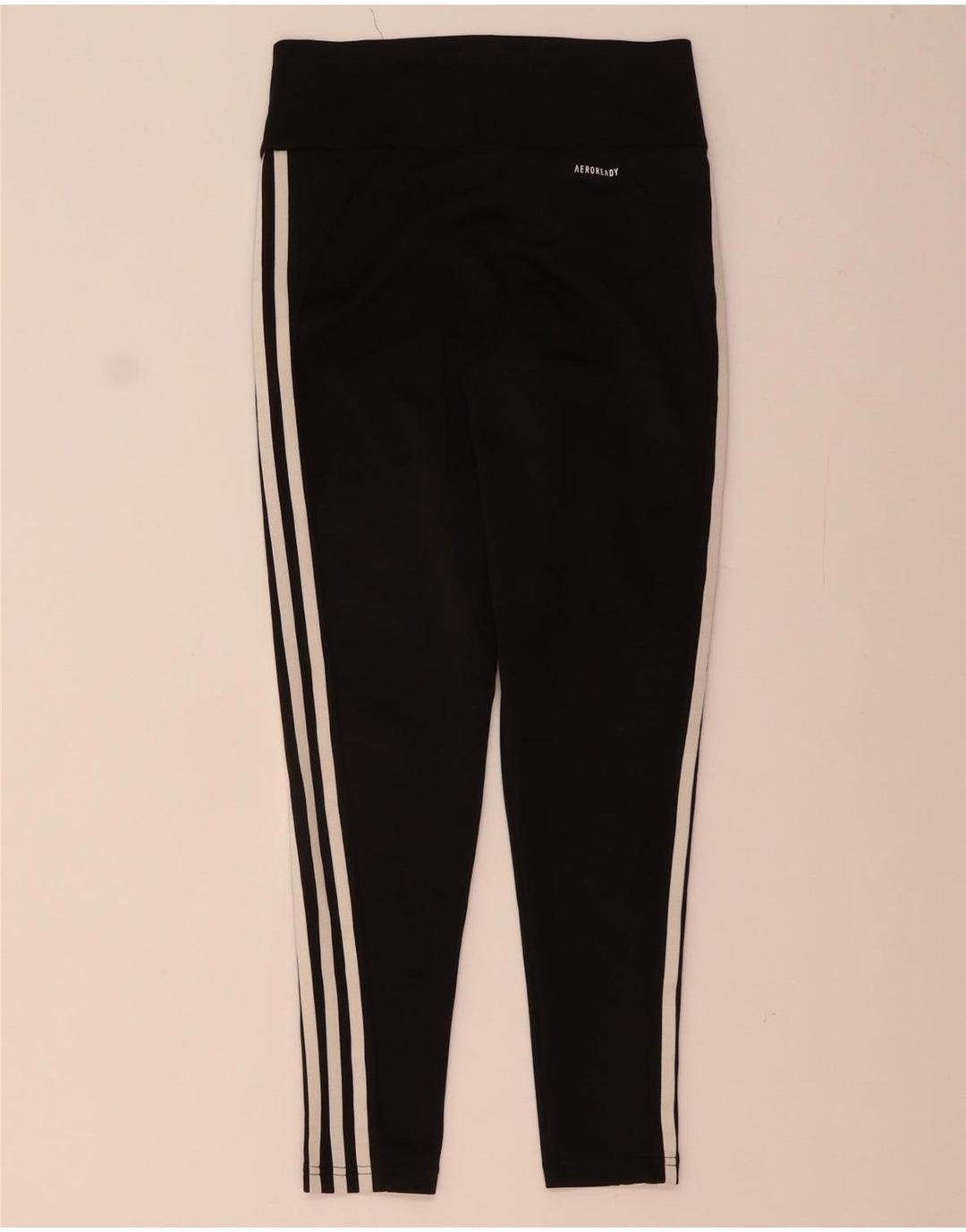 ADIDAS Damen Aeroready Leggings UK 12/14 Medium Schwarz Polyester