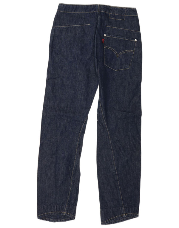 Levi's Mens Straight Jeans W29 L32 Navy Blue Cotton