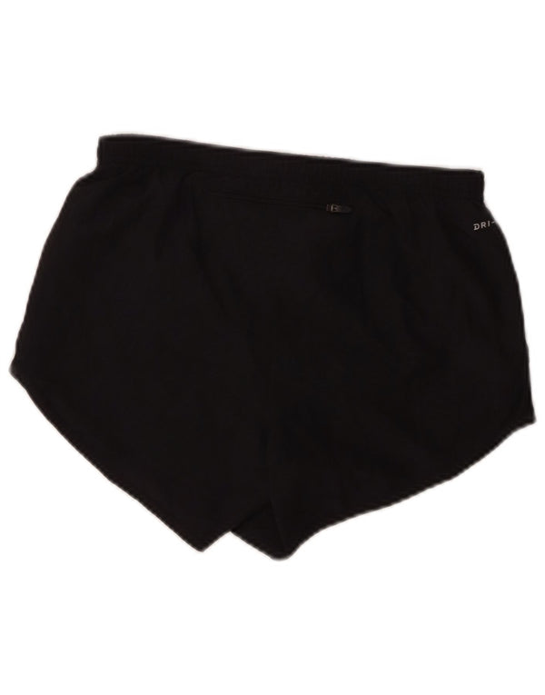 Nike Damen Dri Fit Sport Shorts UK 4 XS Schwarz Polyester mit Animal-Print