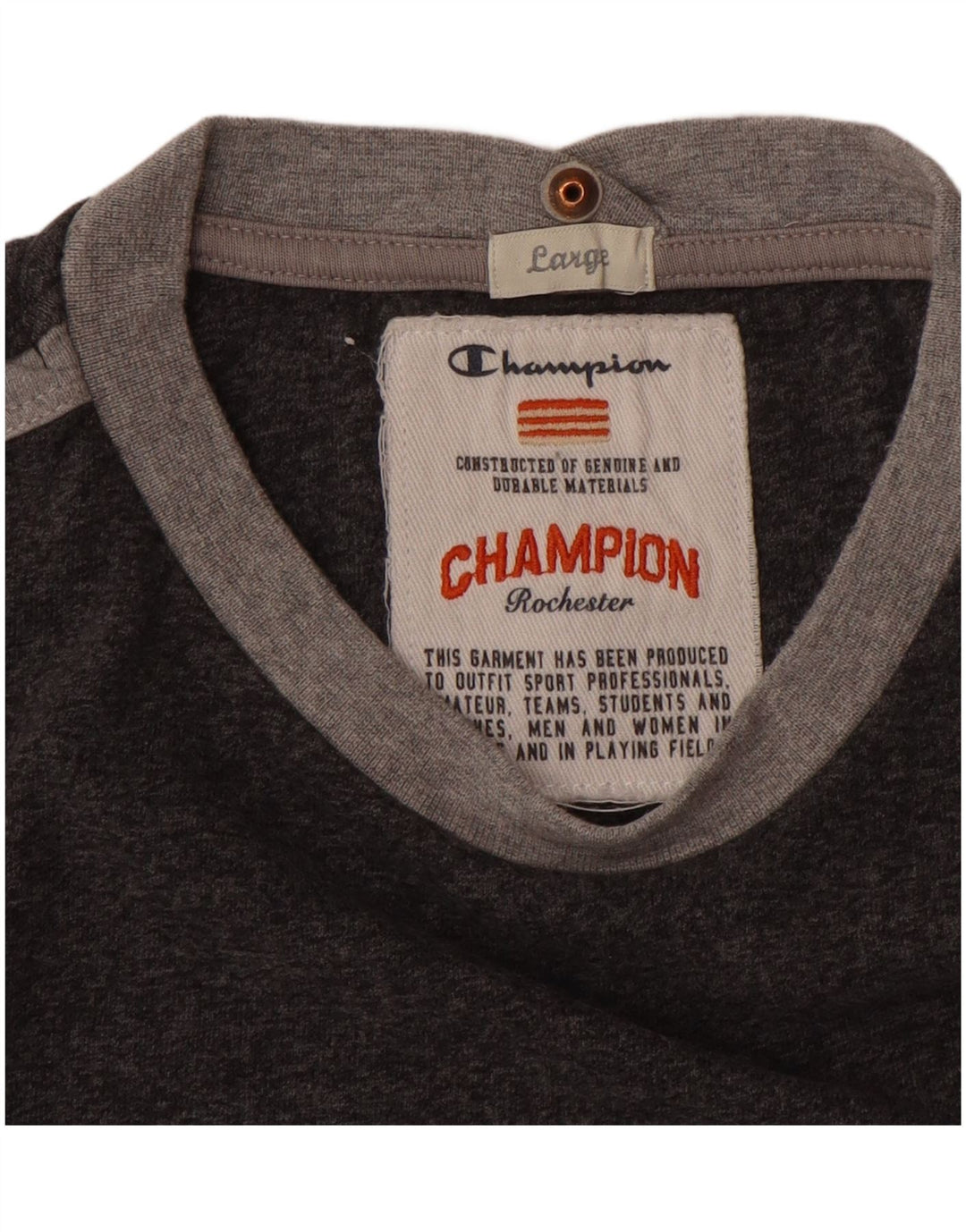 Champion Herren-T-Shirt mit Grafik, Größe L, Grau, Baumwolle